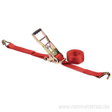 2 Inch Double Security Lock Polyester Ratchet Lashing Belt